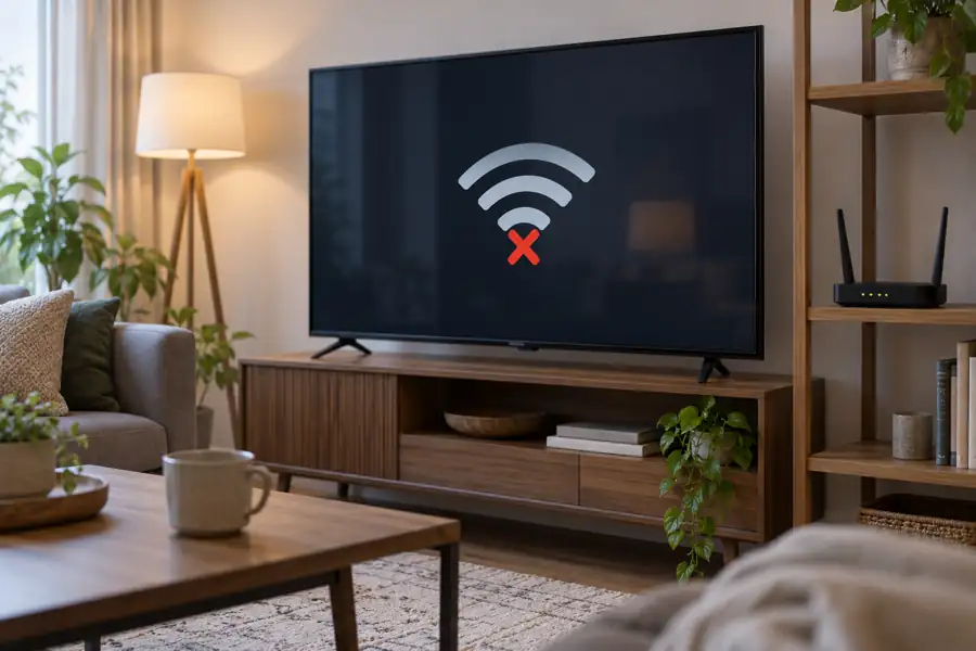 تلویزیون به وای‌فای وصل است اما اینترنت ندارد؛ راهنمای تشخیص و رفع مشکل